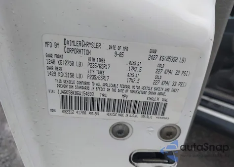 2006 Jeep Liberty Limited Edition from USA, damaged, VIN 1J4GK58K86W154693